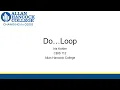 CBIS 112 Do Loop