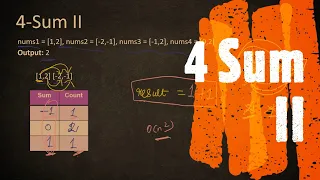 4Sum II LeetCode 454 Coders Camp