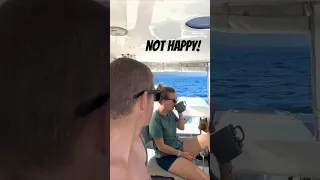 Someone wasn’t happy this morning… #sailingfamily #sailinglife #funny