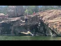 Jump into Devil s Waterhole at Inks Lake State Park