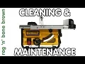 Tablesaw Cleaning Maintenance - DeWalt DW745