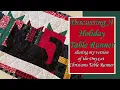 Making a Christmas Table Runner using the Onyx at Christmas Table Runner Pattern