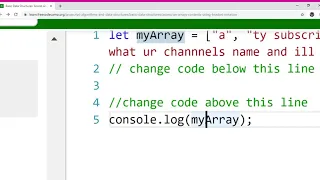 Basic Data Structures Access an Array s Contents Using Bracket Notation Learn freeCodeCamp Goog