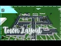 Town layout large plot