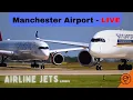 Download Lagu Plane spotting - LIVE - Emirates A380, 787 A350 and more! Thursday July 10th  Manchester Airport UK