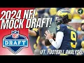 2024 NFL Mock Draft WITH TRADES Ft Football Analysis Full 1st Round