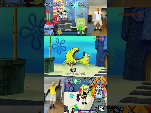 Fnf Sponge Bob Animation vs Real Life #spongebob #animation