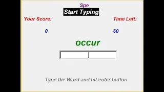 Speed Typing App using Python
