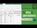 Introduction to Spreadsheets using Excel