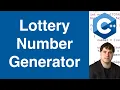 Lottery Number Generator C Example