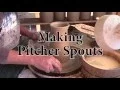 How to make pitcher spouts