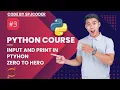 Python LEC 3 Learn input and print Python for Absolute Beginners SPJCODER