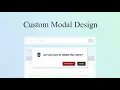 How to Design your own Modal Dialogs using Javascript