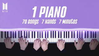 Download 70 BTS SONGS 7 HANDS 7 MINUTES 1 PIANO (1 Million Special Video Part. 2) MP3