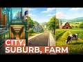 Communities Alike and Different Urban Suburban Rural