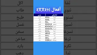 هيا لتعلم بعض الأفعال بالأمازيغية اكسبلور لايك الابتدائي مدارس 