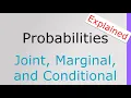 Marginal Joint and Conditional Probabilities