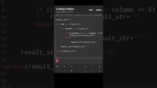 Write a Python program to print alphbet pattern A