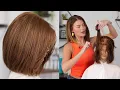 How To Cut A BOB Haircut With PERFECT Layers For FINE Hair
