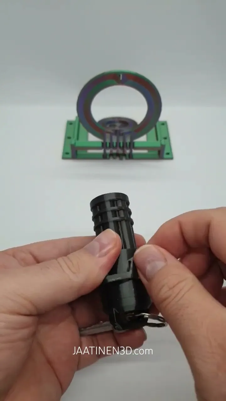 Minigun Keychain — Functional Blaster