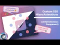 Custom CSS Micro Animations Custom Checkbox Component