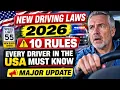 Driving Law Changes 2026 New Rules That Could Affect You USA Update