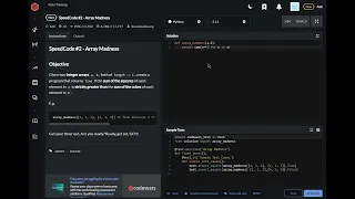 codewars python SpeedCode Array Madness