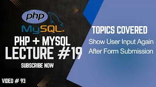 How to Show User Input Again After Form Submission using PHP