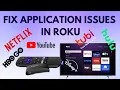 How to fix apps not working in a Roku device