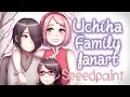 Uchiha Family Fanart - Speedpaint Sasuke Sakura Sarada