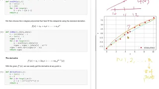 5 2 Numerical Differentiation using Least Squares with Python Code in Jupyter Notebook