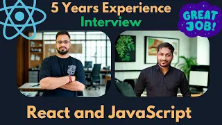 Frontend Developer Interview 5 Years Experience React and JavaScript