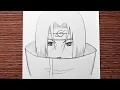 Easy anime drawing how to draw Itachi - Naruto step-by-step
