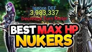THESE CHAMPS MELT BOSSES - ALL ENEMY MAX HP NUKERS REVIEWED RAID SHADOW LEGENDS