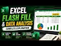 Excel Flash Fill Data Analysis Complete Explanation in Hindi Excel Tutorial