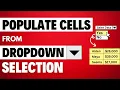 EASILY Auto Populate Excel Cells based on Your Dropdown Selection