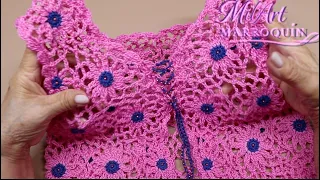 Chaleco Crochet para Niña de 10 años Fácil paso a paso