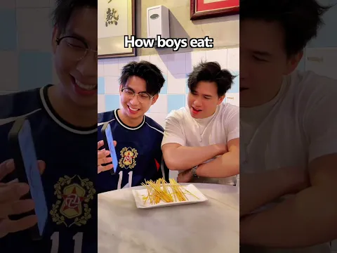 Boys eat like flash