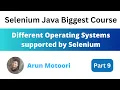 Different Operating Systems supported by Selenium Selenium Java Biggest Course - Part 9