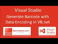 How to create barcode with data text encoded using BarcodeLib VB NET Barcode Generator library