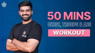 Chest, Triceps & Abs Workout | Chest Workout at Home | Upper Body Workout | @cult.official