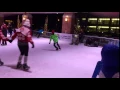 Luke and dad ice skating in Valparaiso