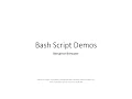 1 4 Bash Script Demos