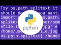 How can I replace or strip an extension from a filename in Python