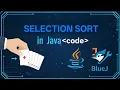 Selection Sort in Java Bluej programming class 9 class 10 class 11 class 12 icse isc