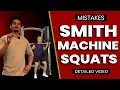How to do Smith machine squats Tutorial Kashish Gupta