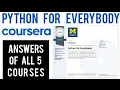Python For Everybody Specialization All 5 Courses Solutions Coursera Python Programming Assignments