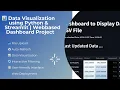 Data Visualization using Python Streamlit Web-based Dashboard Project