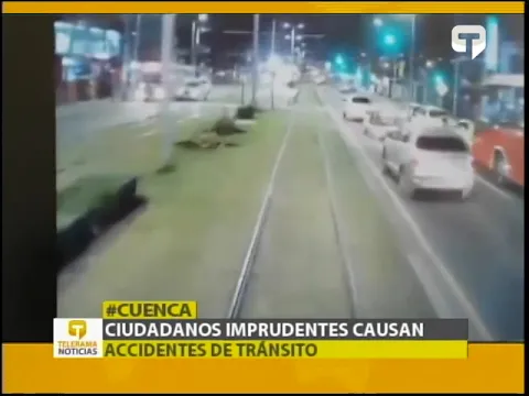 Ciudadanos imprudentes causan accidentes de tránsito