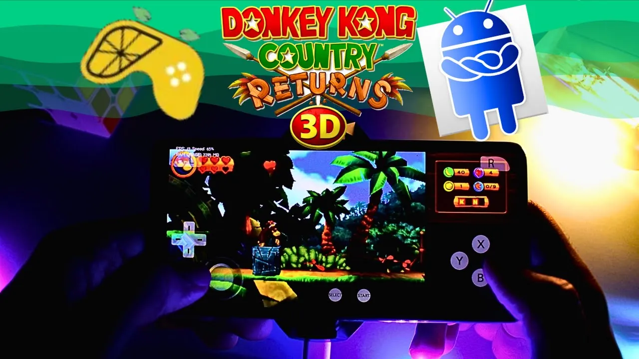 Donkey Kong Country Returns 3D | Android Gameplay | Citra Enhanced Android | Nintendo 3DS Emulator
